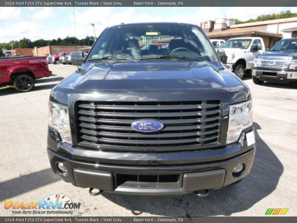 2014 Ford F150 STX SuperCrew 4x4 Tuxedo Black / Steel Grey Photo #3