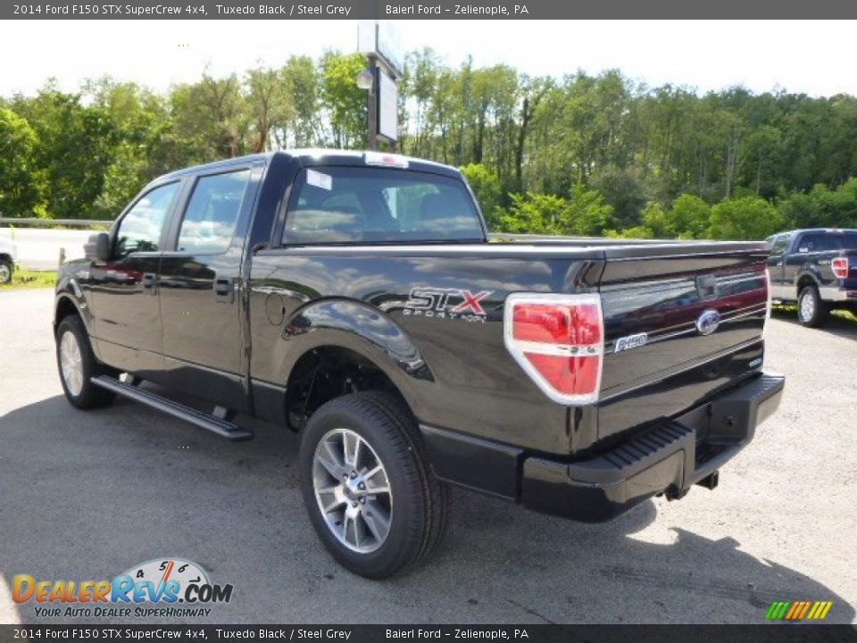 2014 Ford F150 STX SuperCrew 4x4 Tuxedo Black / Steel Grey Photo #6