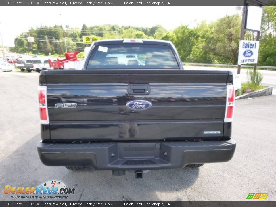 2014 Ford F150 STX SuperCrew 4x4 Tuxedo Black / Steel Grey Photo #7