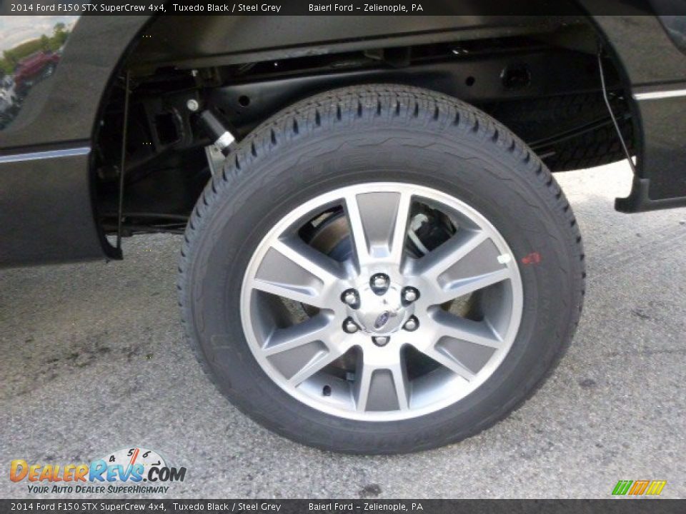 2014 Ford F150 STX SuperCrew 4x4 Tuxedo Black / Steel Grey Photo #9