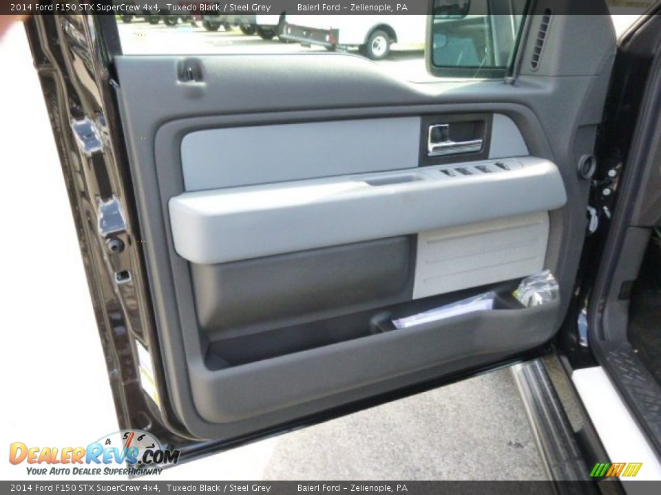 2014 Ford F150 STX SuperCrew 4x4 Tuxedo Black / Steel Grey Photo #11