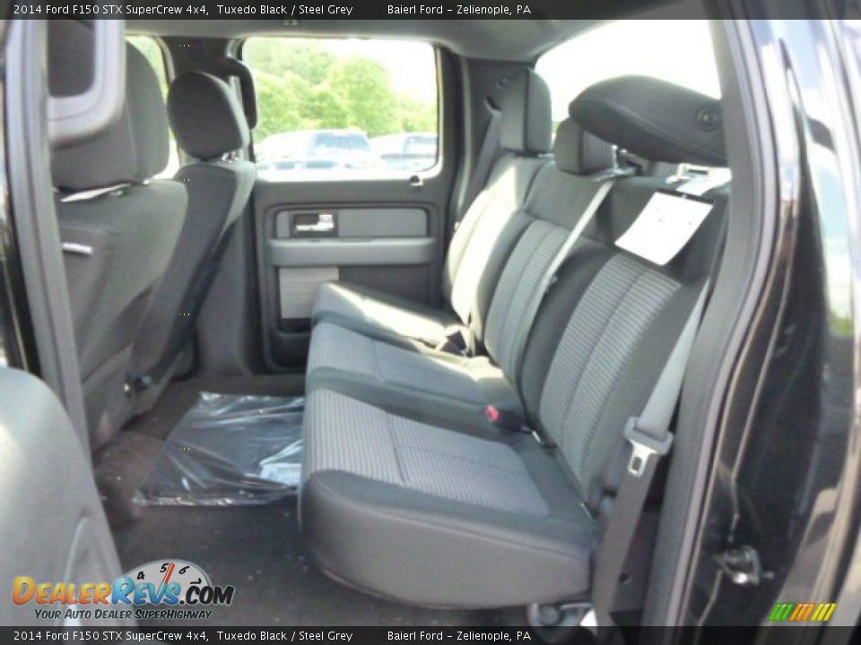 2014 Ford F150 STX SuperCrew 4x4 Tuxedo Black / Steel Grey Photo #12
