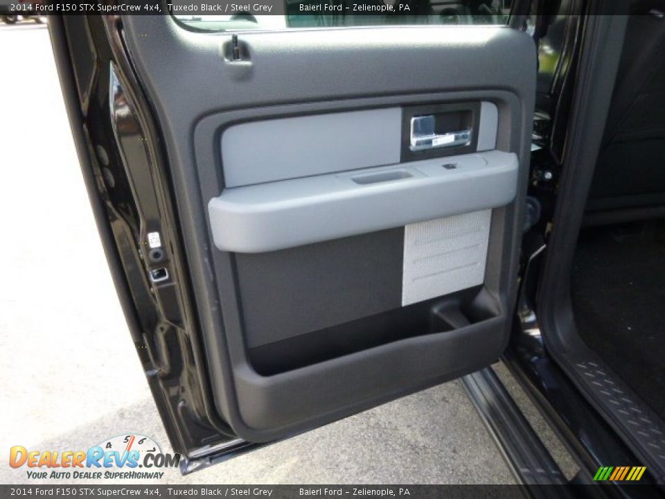 2014 Ford F150 STX SuperCrew 4x4 Tuxedo Black / Steel Grey Photo #13