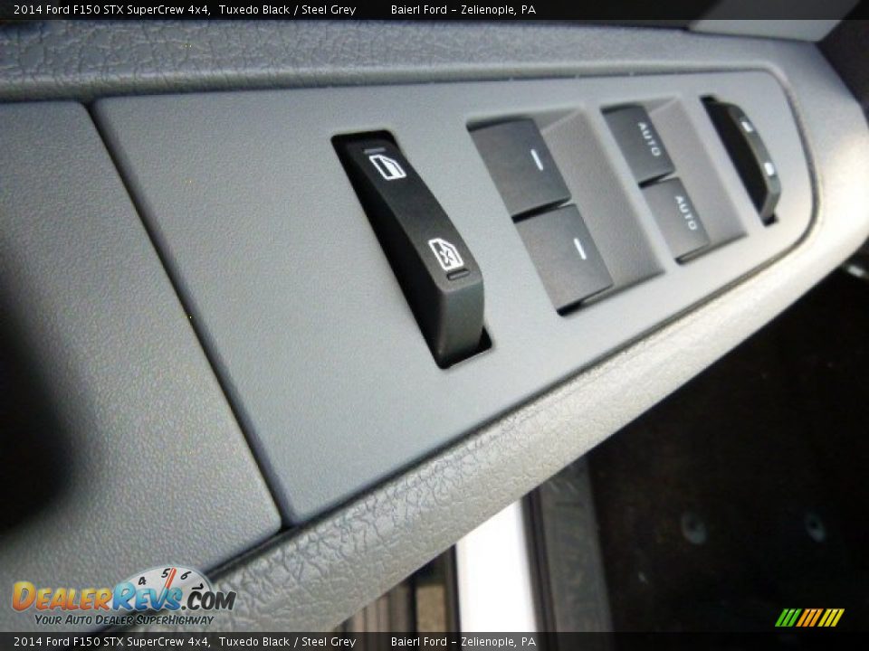 2014 Ford F150 STX SuperCrew 4x4 Tuxedo Black / Steel Grey Photo #15