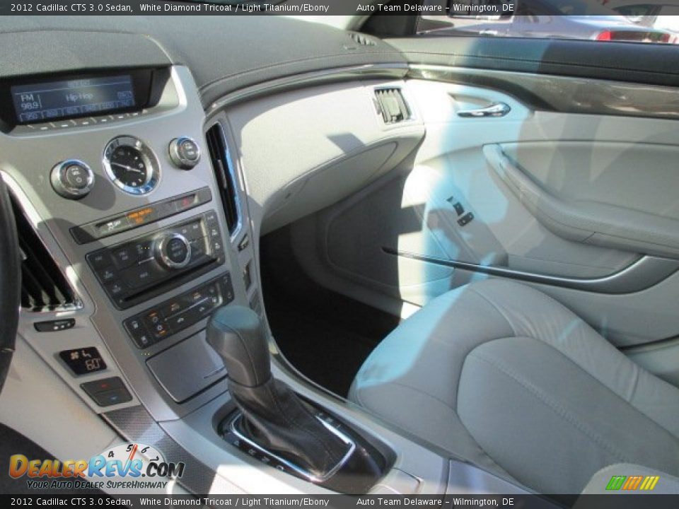 2012 Cadillac CTS 3.0 Sedan White Diamond Tricoat / Light Titanium/Ebony Photo #15