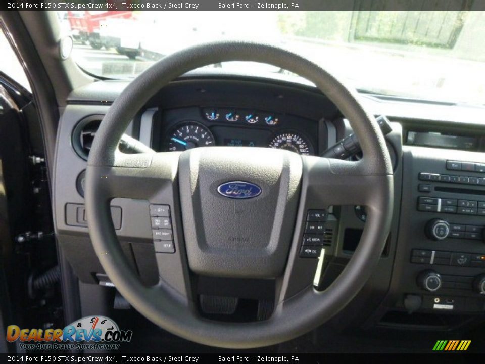 2014 Ford F150 STX SuperCrew 4x4 Tuxedo Black / Steel Grey Photo #19