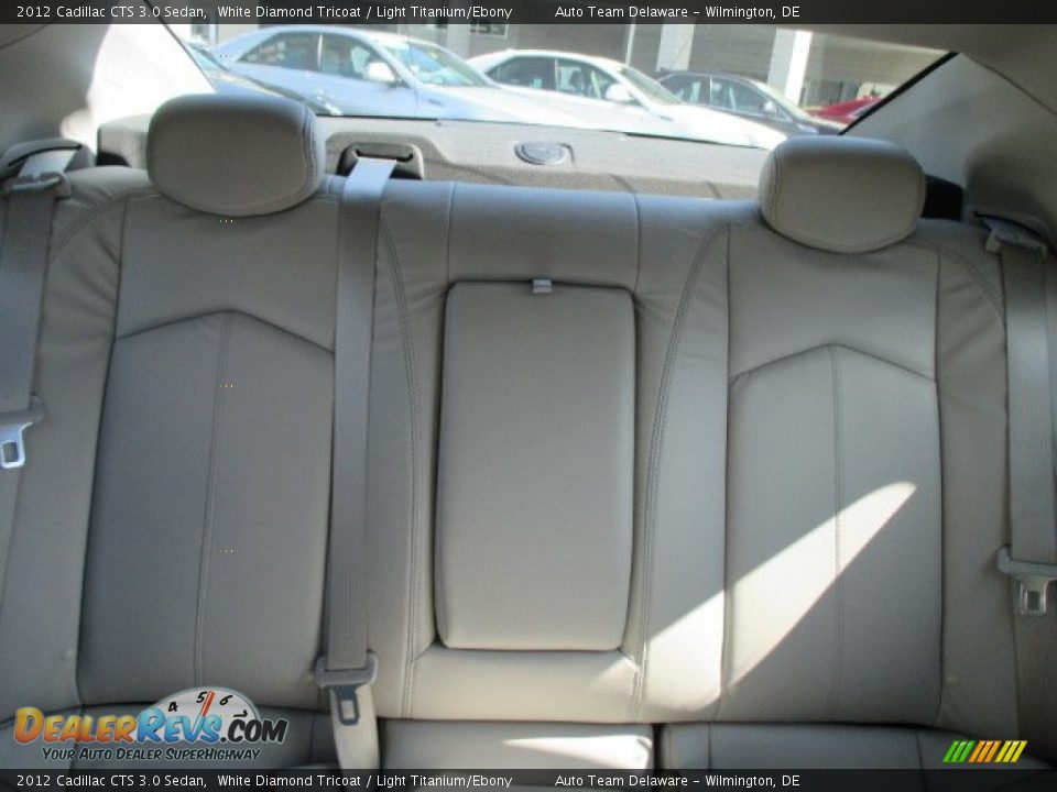2012 Cadillac CTS 3.0 Sedan White Diamond Tricoat / Light Titanium/Ebony Photo #19