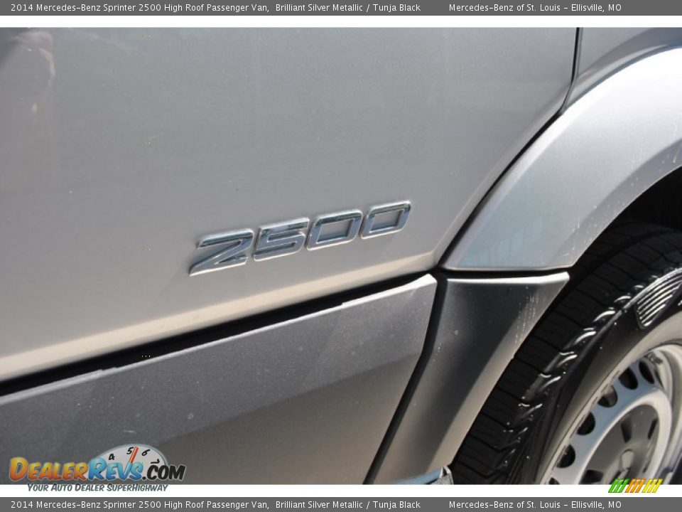 2014 Mercedes-Benz Sprinter 2500 High Roof Passenger Van Brilliant Silver Metallic / Tunja Black Photo #6