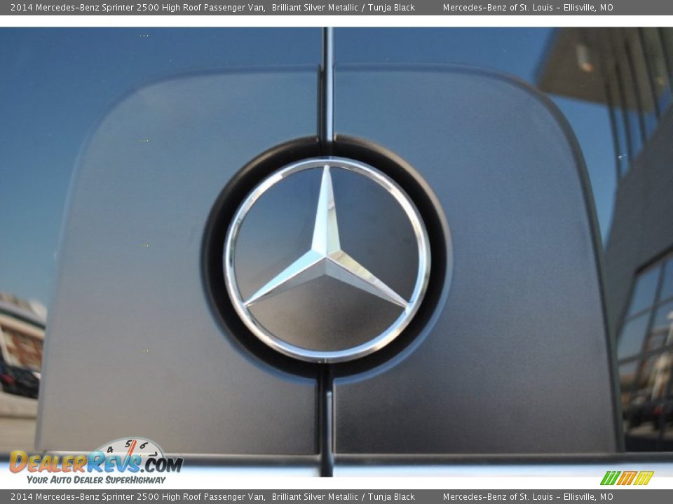 2014 Mercedes-Benz Sprinter 2500 High Roof Passenger Van Brilliant Silver Metallic / Tunja Black Photo #15