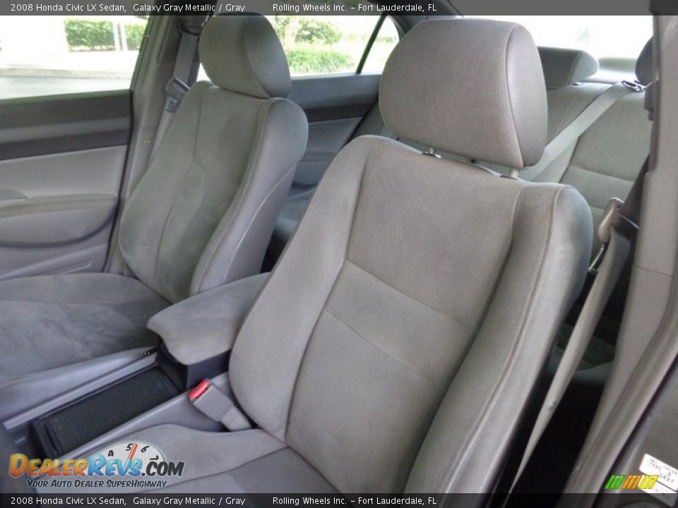 2008 Honda Civic LX Sedan Galaxy Gray Metallic / Gray Photo #2