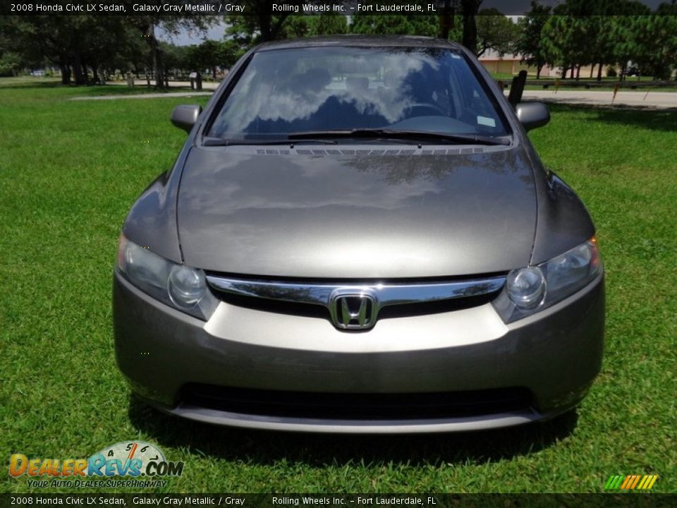 2008 Honda Civic LX Sedan Galaxy Gray Metallic / Gray Photo #15