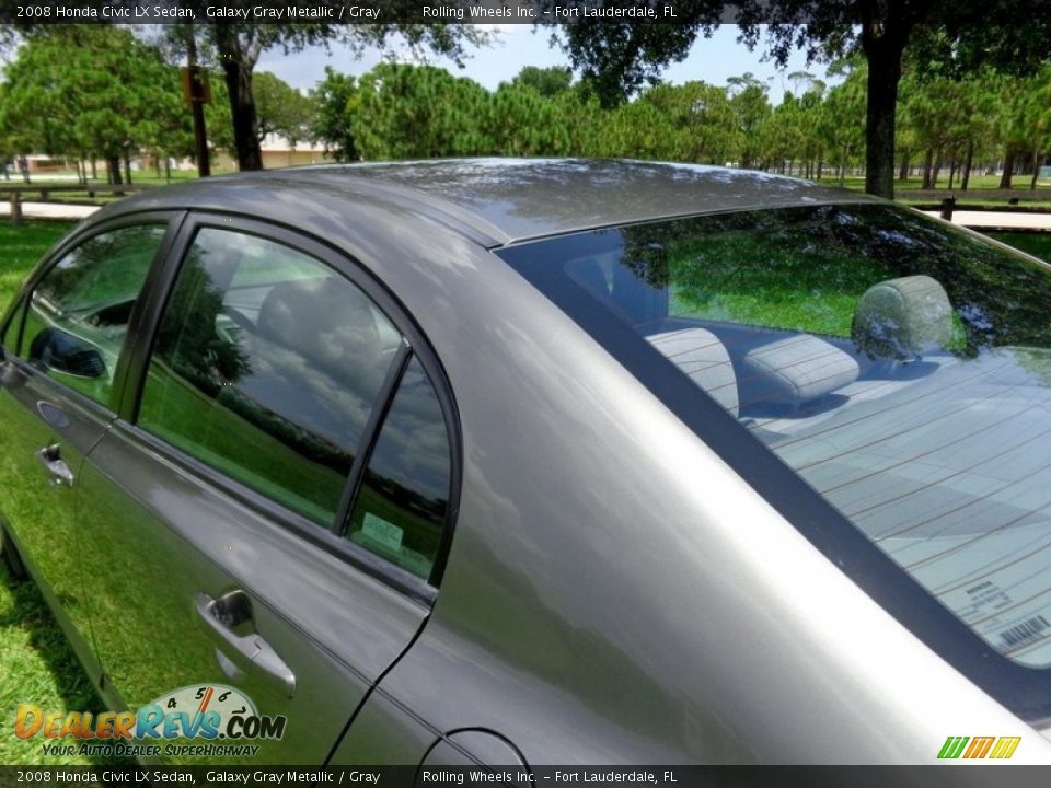 2008 Honda Civic LX Sedan Galaxy Gray Metallic / Gray Photo #24