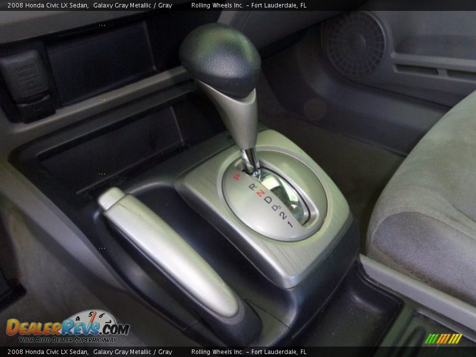 2008 Honda Civic LX Sedan Galaxy Gray Metallic / Gray Photo #25