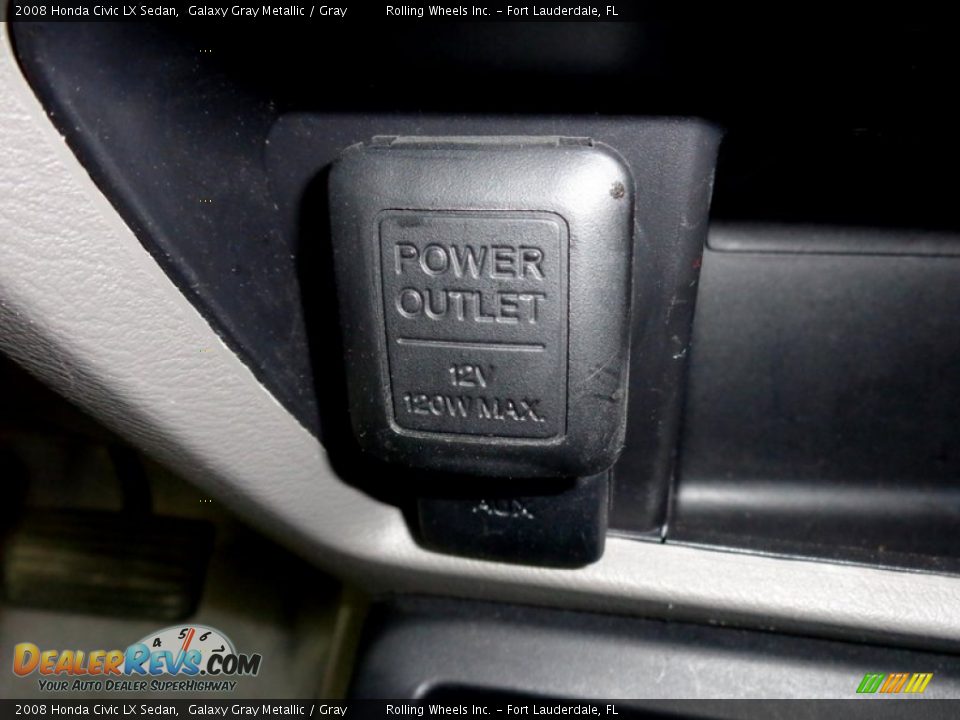 2008 Honda Civic LX Sedan Galaxy Gray Metallic / Gray Photo #29
