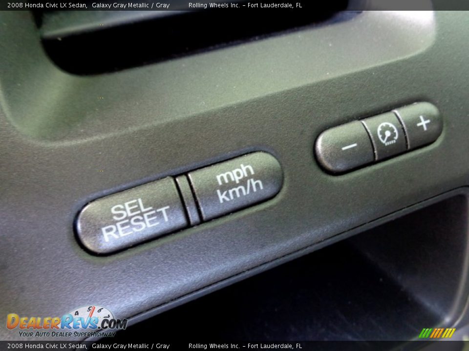 2008 Honda Civic LX Sedan Galaxy Gray Metallic / Gray Photo #31