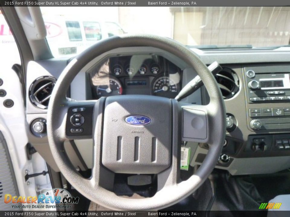 2015 Ford F350 Super Duty XL Super Cab 4x4 Utility Oxford White / Steel Photo #19