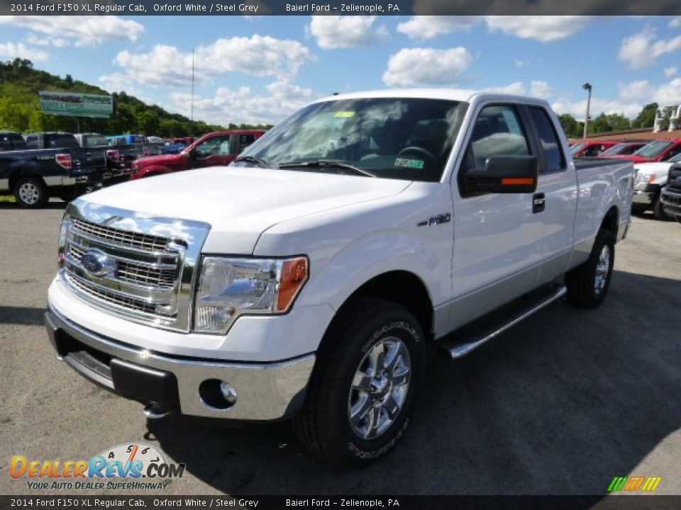 2014 Ford F150 XL Regular Cab Oxford White / Steel Grey Photo #4