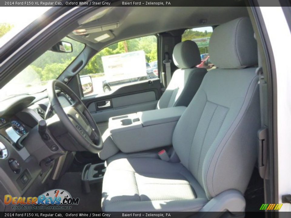 2014 Ford F150 XL Regular Cab Oxford White / Steel Grey Photo #10