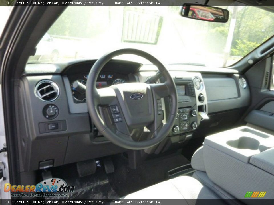2014 Ford F150 XL Regular Cab Oxford White / Steel Grey Photo #13