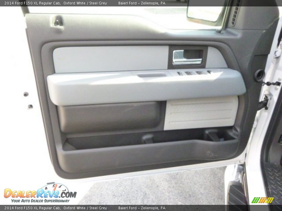 2014 Ford F150 XL Regular Cab Oxford White / Steel Grey Photo #14