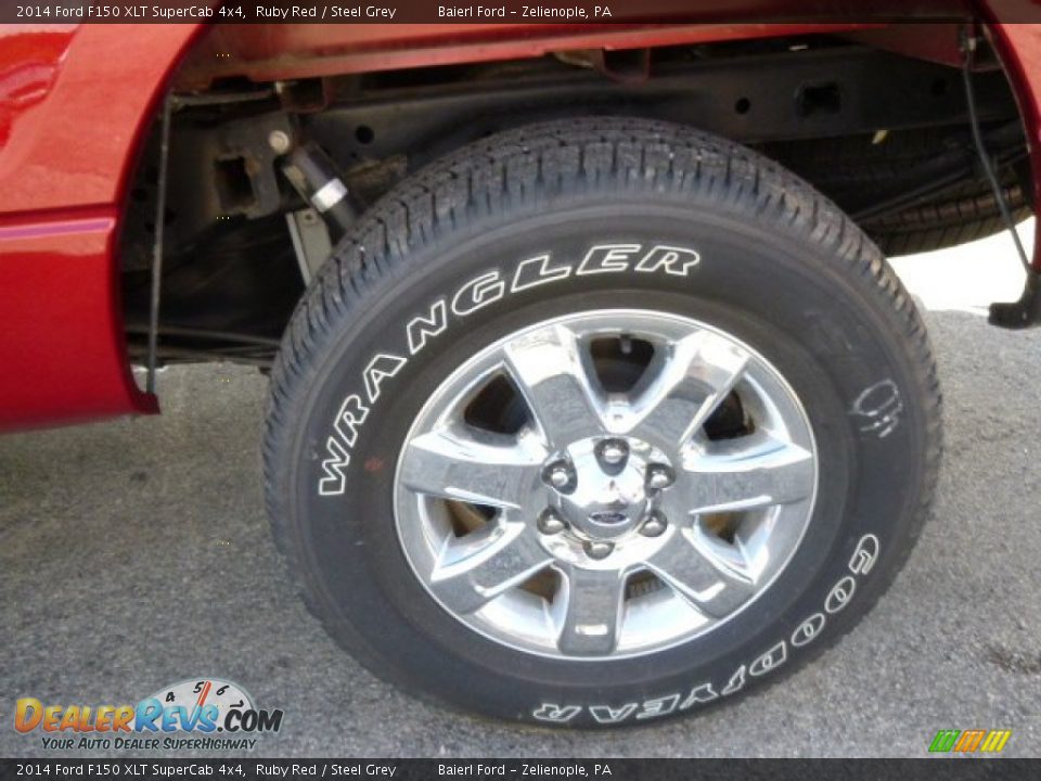 2014 Ford F150 XLT SuperCab 4x4 Ruby Red / Steel Grey Photo #9