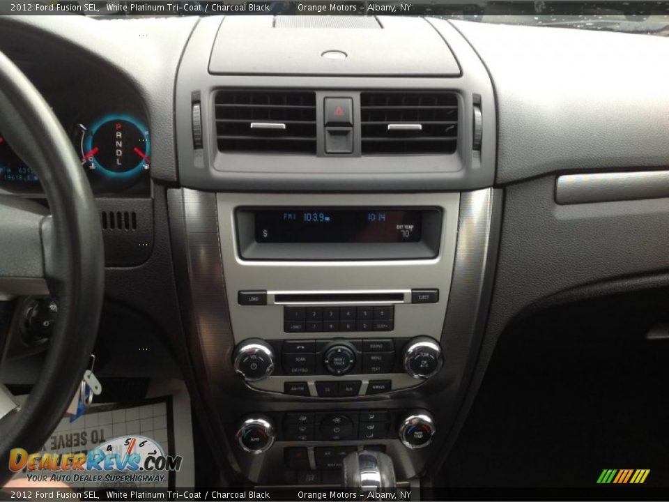 2012 Ford Fusion SEL White Platinum Tri-Coat / Charcoal Black Photo #8