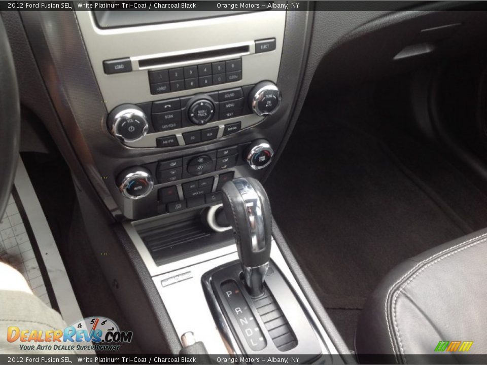 2012 Ford Fusion SEL White Platinum Tri-Coat / Charcoal Black Photo #9