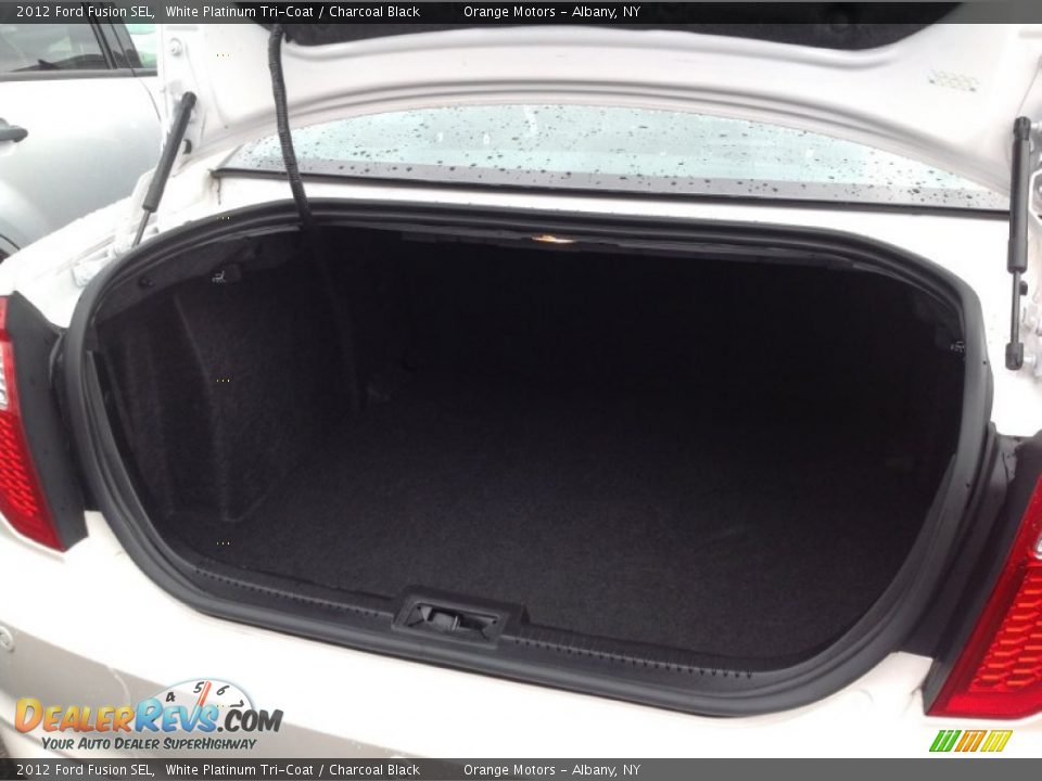 2012 Ford Fusion SEL White Platinum Tri-Coat / Charcoal Black Photo #14