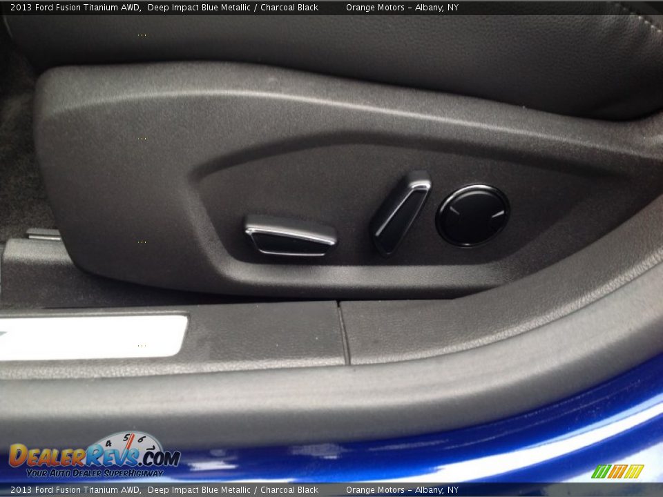 2013 Ford Fusion Titanium AWD Deep Impact Blue Metallic / Charcoal Black Photo #8