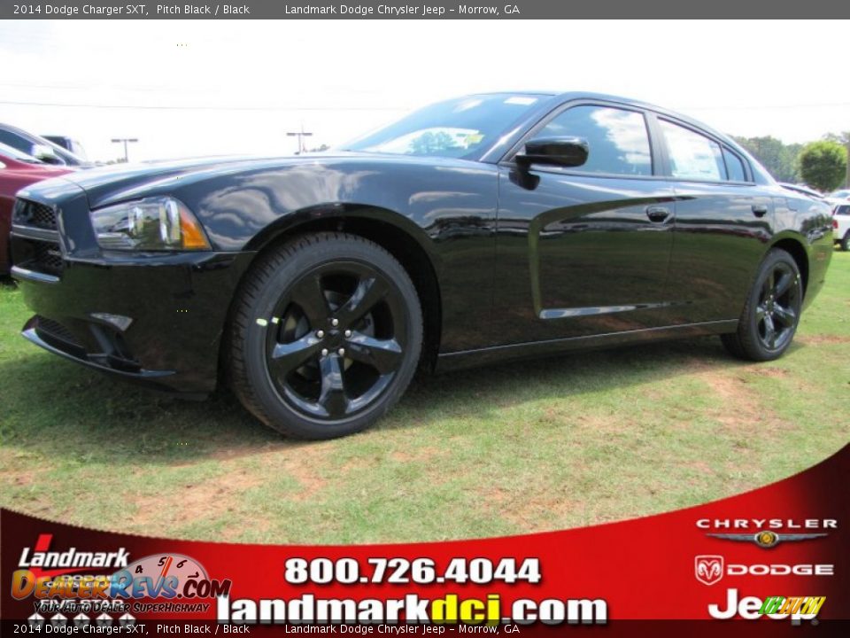 2014 Dodge Charger SXT Pitch Black / Black Photo #1