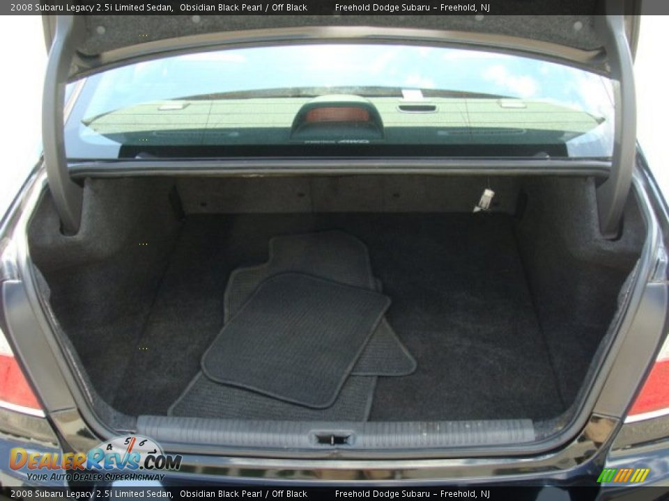 2008 Subaru Legacy 2.5i Limited Sedan Obsidian Black Pearl / Off Black Photo #6