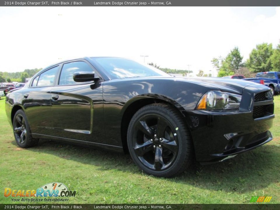 2014 Dodge Charger SXT Pitch Black / Black Photo #4