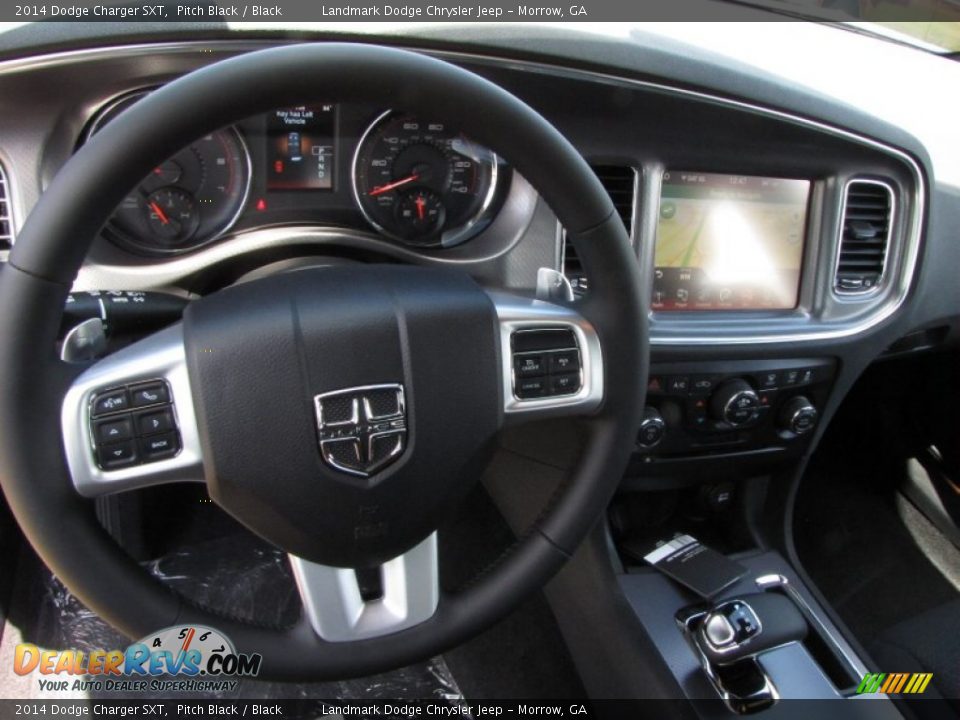 2014 Dodge Charger SXT Pitch Black / Black Photo #8