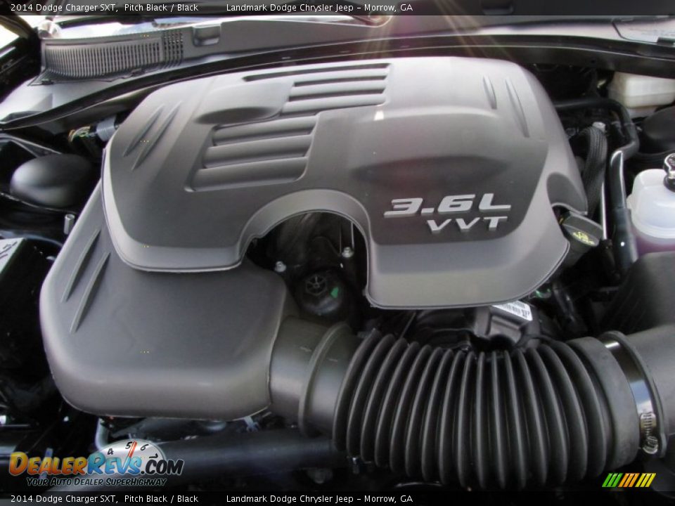 2014 Dodge Charger SXT Pitch Black / Black Photo #9