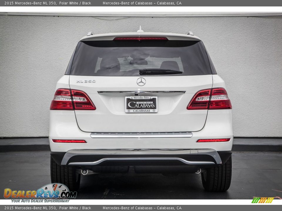 2015 Mercedes-Benz ML 350 Polar White / Black Photo #3