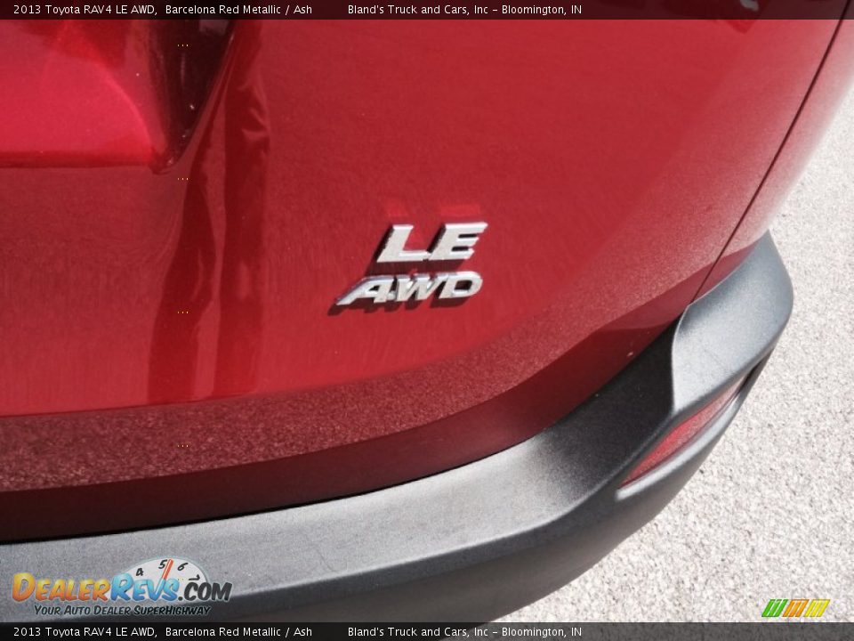 2013 Toyota RAV4 LE AWD Barcelona Red Metallic / Ash Photo #31
