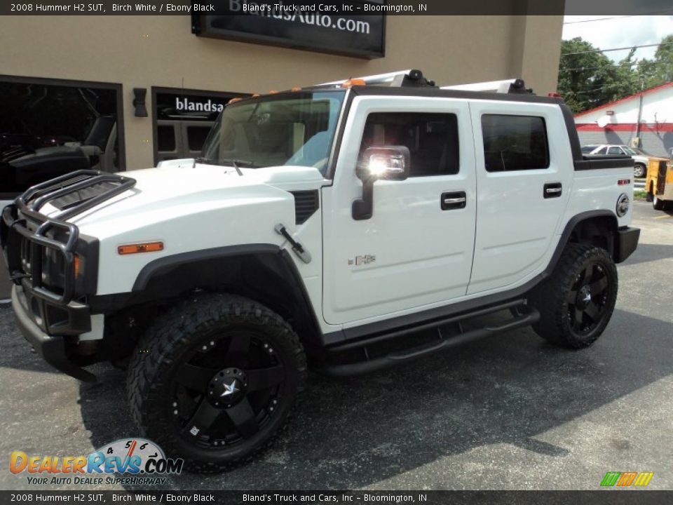 2008 Hummer H2 SUT Birch White / Ebony Black Photo #1