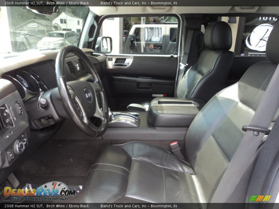 Ebony Black Interior - 2008 Hummer H2 SUT Photo #5