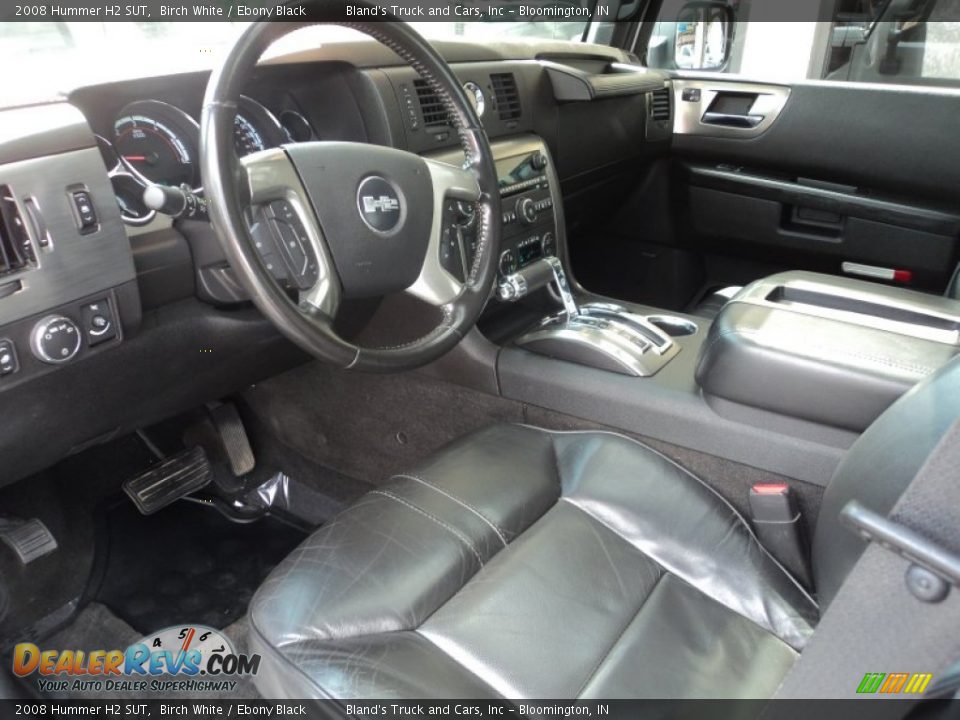 Ebony Black Interior - 2008 Hummer H2 SUT Photo #26