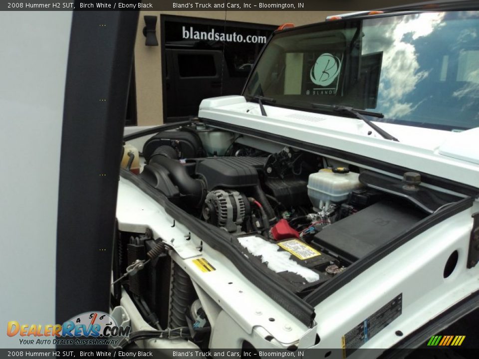 2008 Hummer H2 SUT Birch White / Ebony Black Photo #35