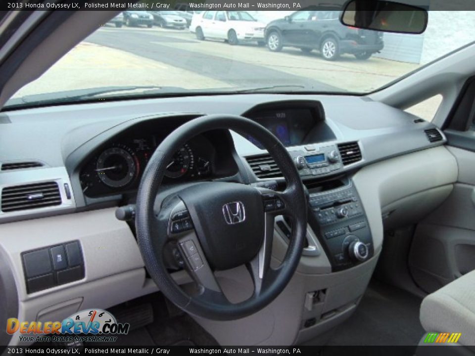 2013 Honda Odyssey LX Polished Metal Metallic / Gray Photo #10