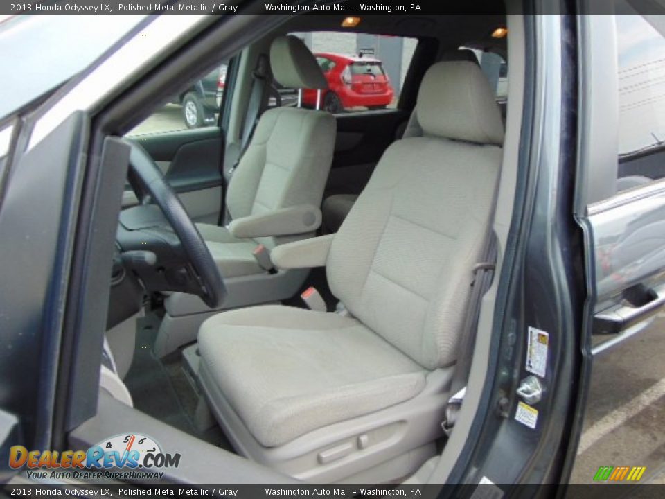 2013 Honda Odyssey LX Polished Metal Metallic / Gray Photo #14