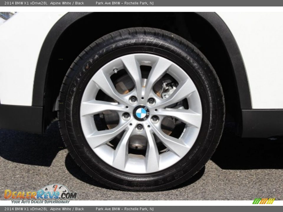 2014 BMW X1 xDrive28i Alpine White / Black Photo #32