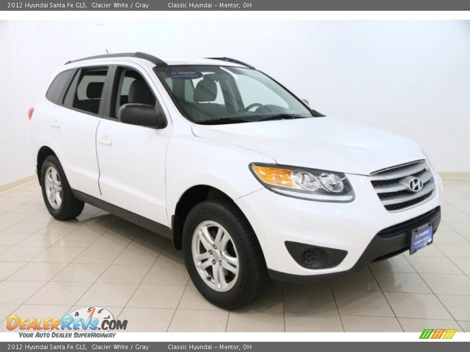 2012 Hyundai Santa Fe GLS Glacier White / Gray Photo #1
