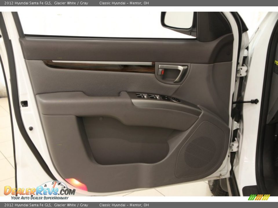 2012 Hyundai Santa Fe GLS Glacier White / Gray Photo #4