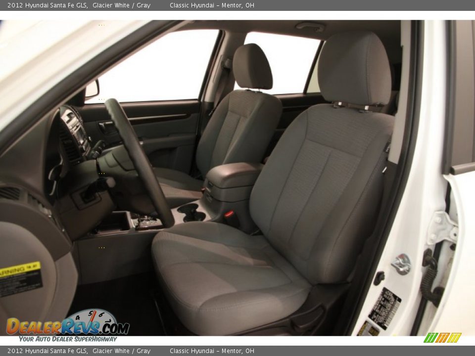 2012 Hyundai Santa Fe GLS Glacier White / Gray Photo #5