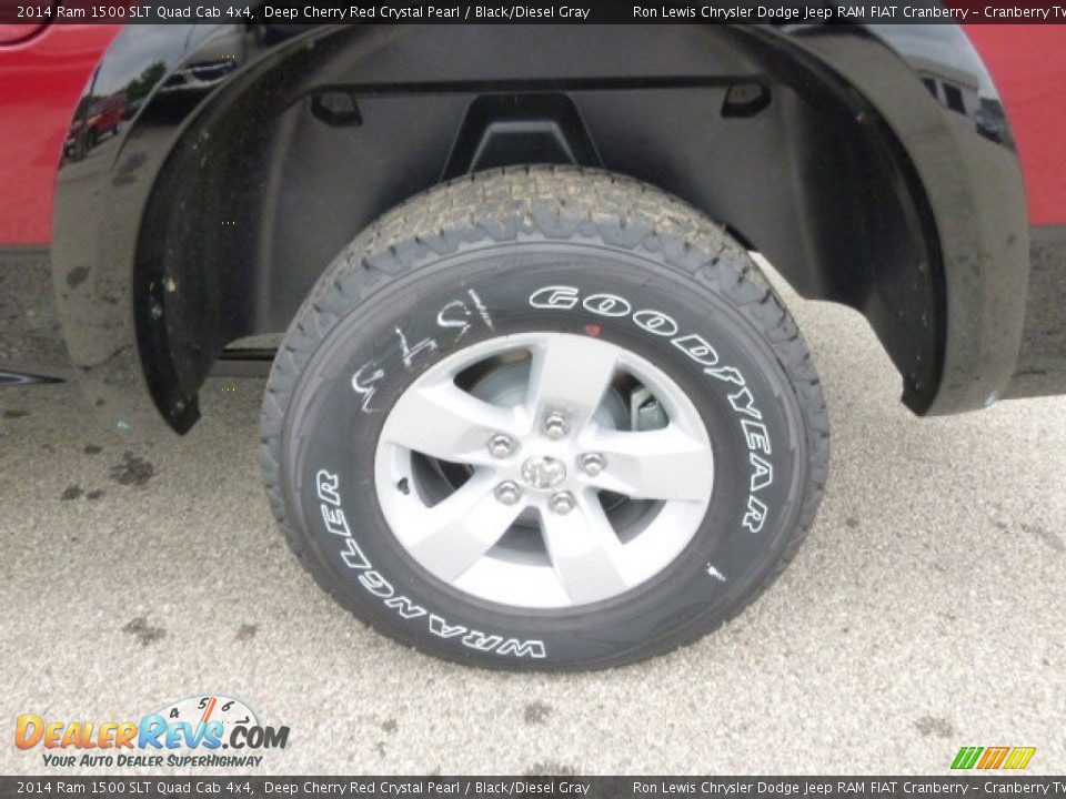 2014 Ram 1500 SLT Quad Cab 4x4 Deep Cherry Red Crystal Pearl / Black/Diesel Gray Photo #9