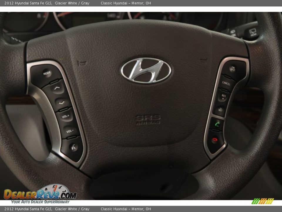 2012 Hyundai Santa Fe GLS Glacier White / Gray Photo #6