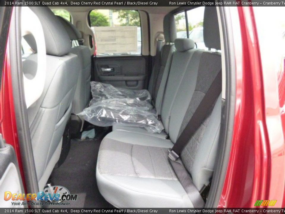 2014 Ram 1500 SLT Quad Cab 4x4 Deep Cherry Red Crystal Pearl / Black/Diesel Gray Photo #12