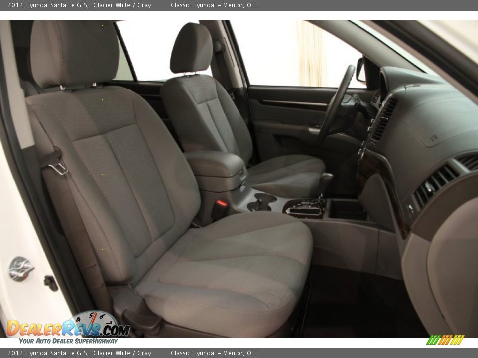 2012 Hyundai Santa Fe GLS Glacier White / Gray Photo #11
